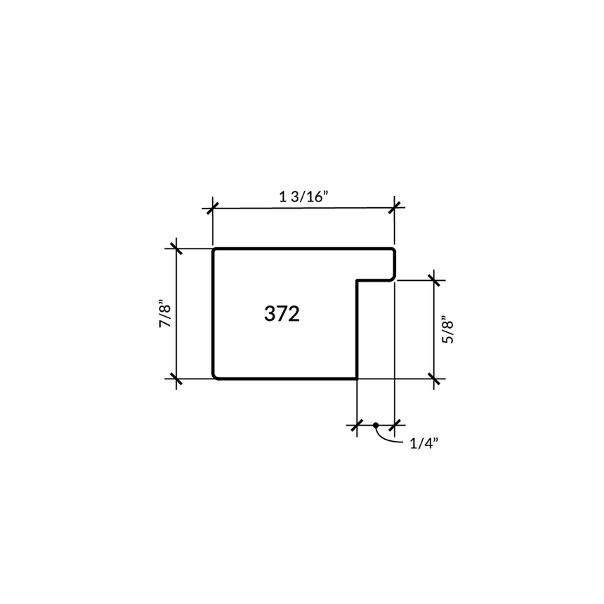 Bauhaus II Small White Flat 1 1/4"