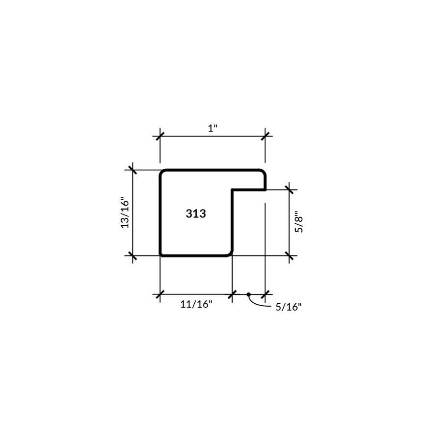 Cranbrook White-Wash Maple 1"