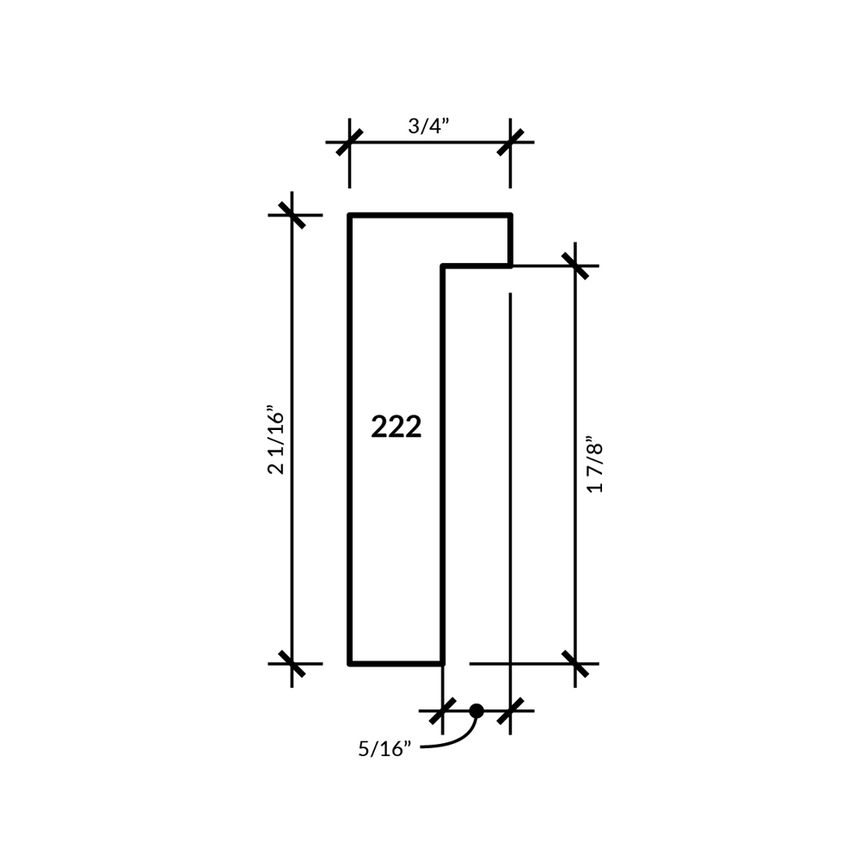 Gallery One White 3/4"