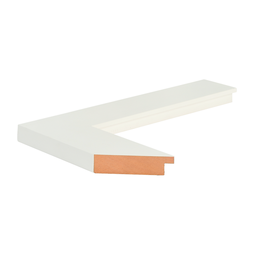Jasper White Flat 2 1/2"