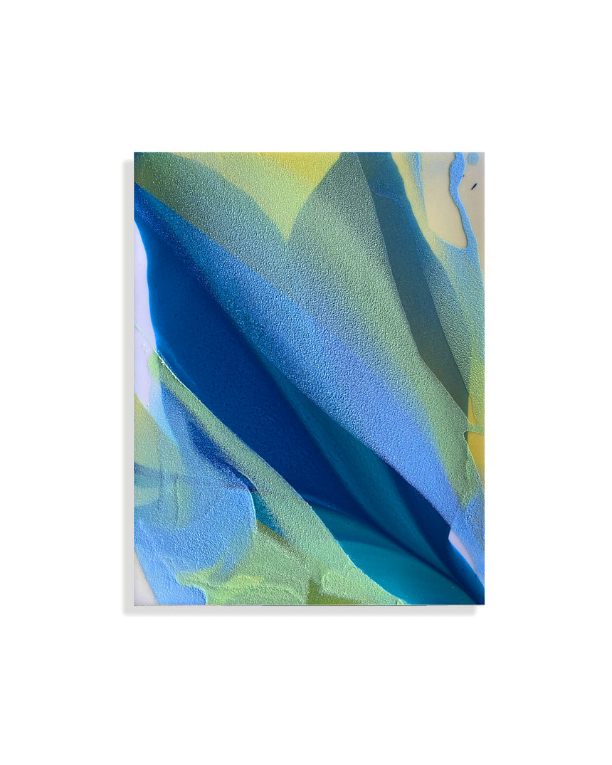 Sold | Sand Flower, Blue - 11 x 14"