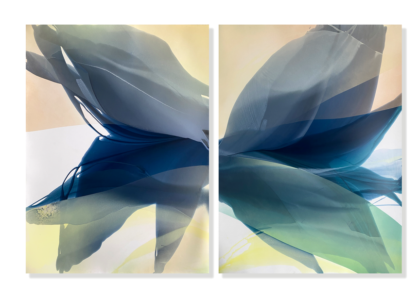 Sold | Blue Orchid - 48 x 72"